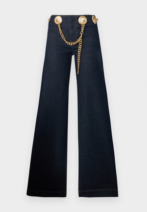 Alice + Olivia, JASPER BELL CHAIN BELT - Zvonové džínsy - dark rinse