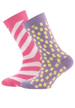 2 PACK RINGEL GRAPHIK - Socken - hell himbeere blau violett