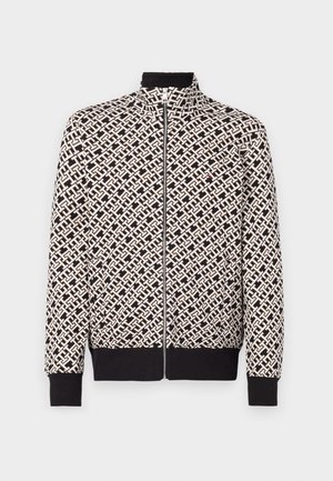 Felpa con zip - black