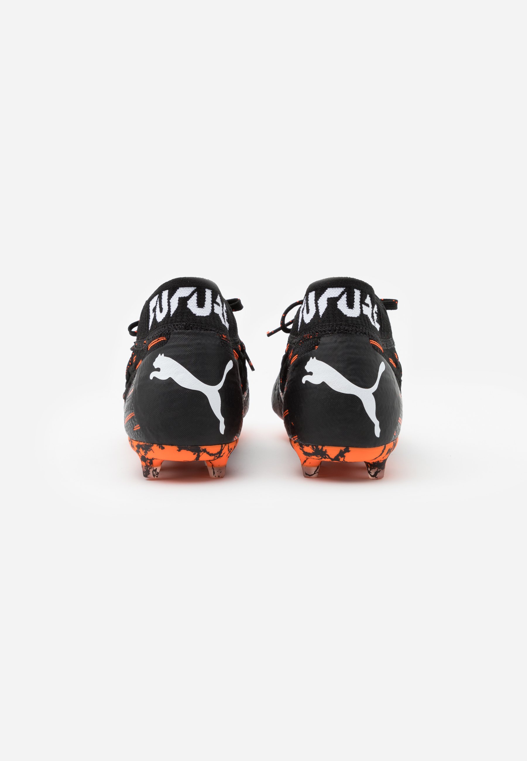 Puma Future 6 1 Netfit Fg Ag Moulded Stud Football Boots Black White Shocking Orange Black Zalando Co Uk