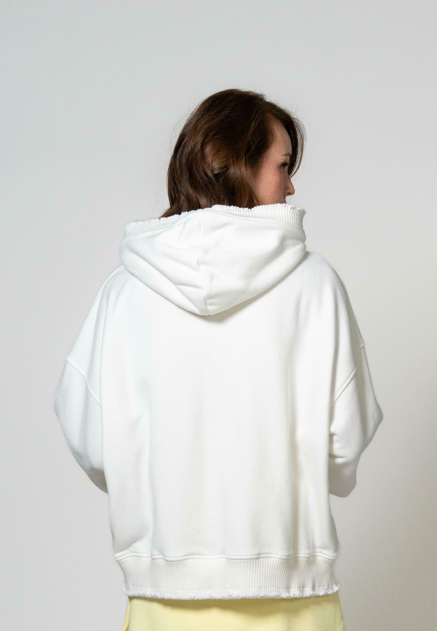 OH APRIL BELO ZIPPER - Sweat zippé - pearl/blanc - ZALANDO.CH