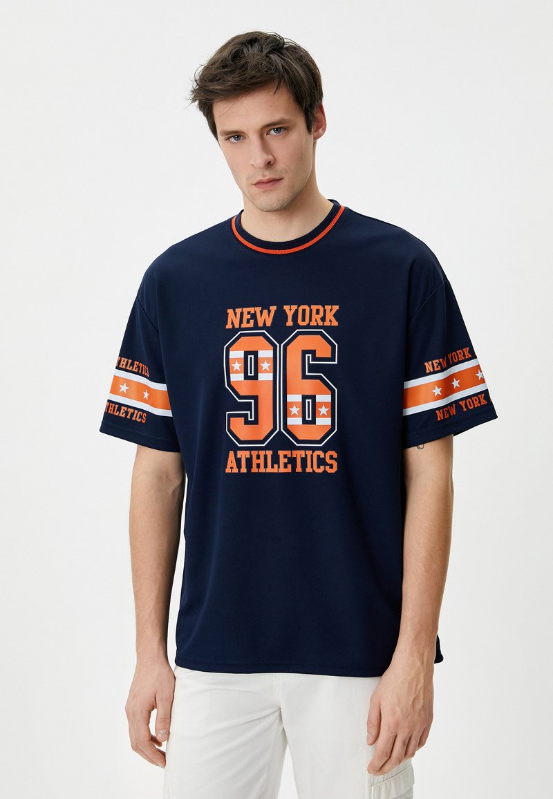 Koton PRINTED - Printtipaita - dark blue