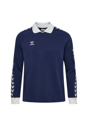 Hummel, HUMMEL HMLROOT POLO L/S UNISEX - Poloshirts - marine