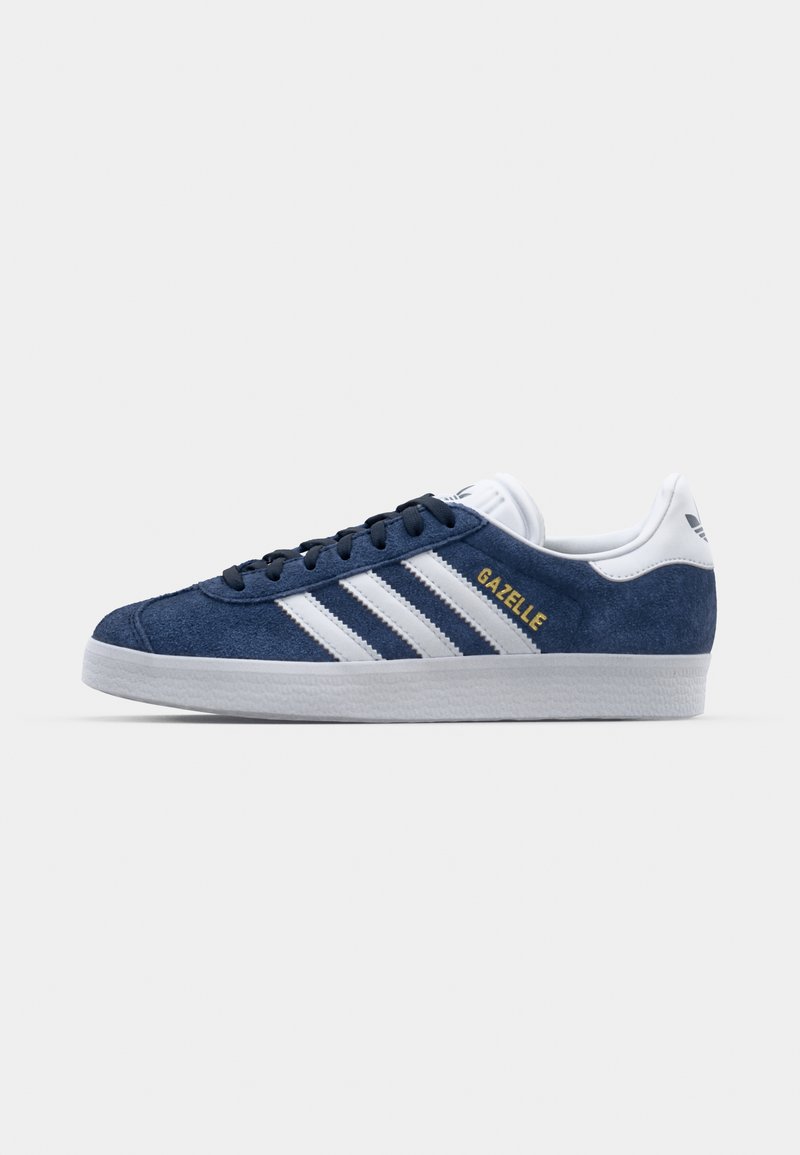 adidas Originals GAZELLE colleiate navy/white/gold-coloured metallic/dark blue