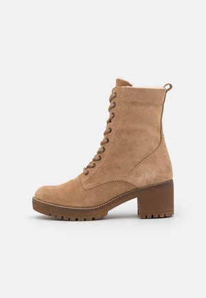 Botines con cordones - beige