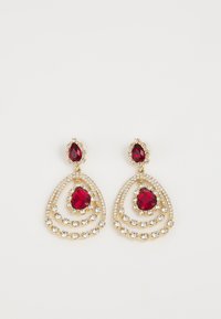ORBITAL PEAR DROP SIAM - Pendientes - gold-coloured