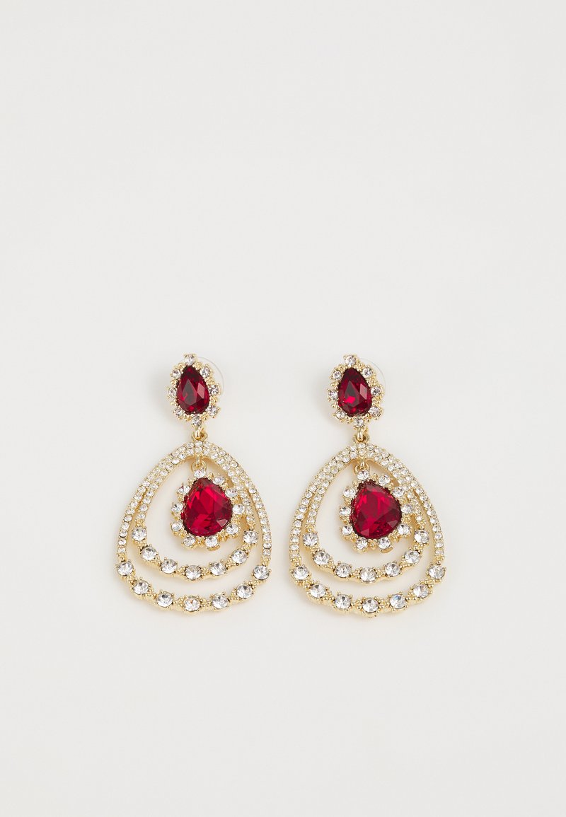 Marchesa - ORBITAL PEAR DROP SIAM - Korvakorut - gold-coloured, Suurenna