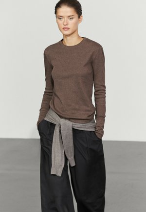 Massimo Dutti, - Bluzka z długim rękawem