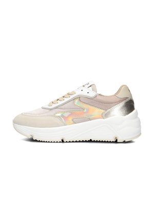 Sneakers laag - beige combi