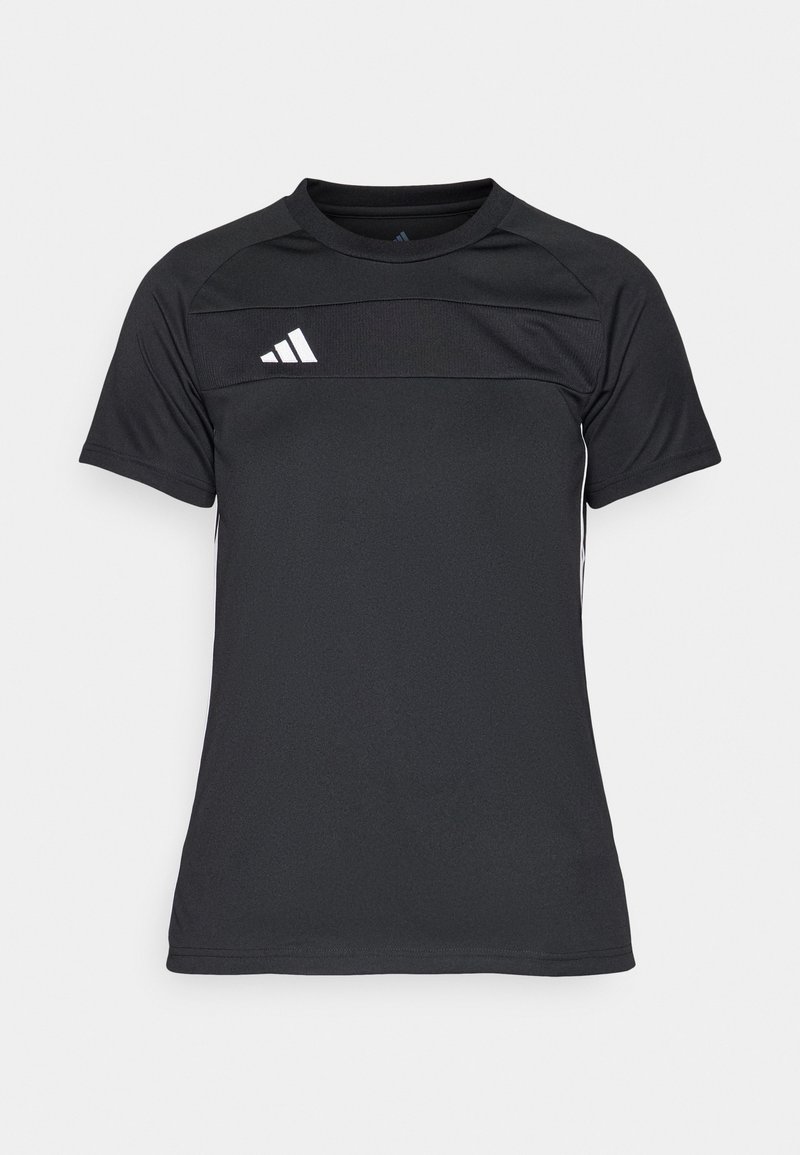 adidas performance T-shirt print zwart