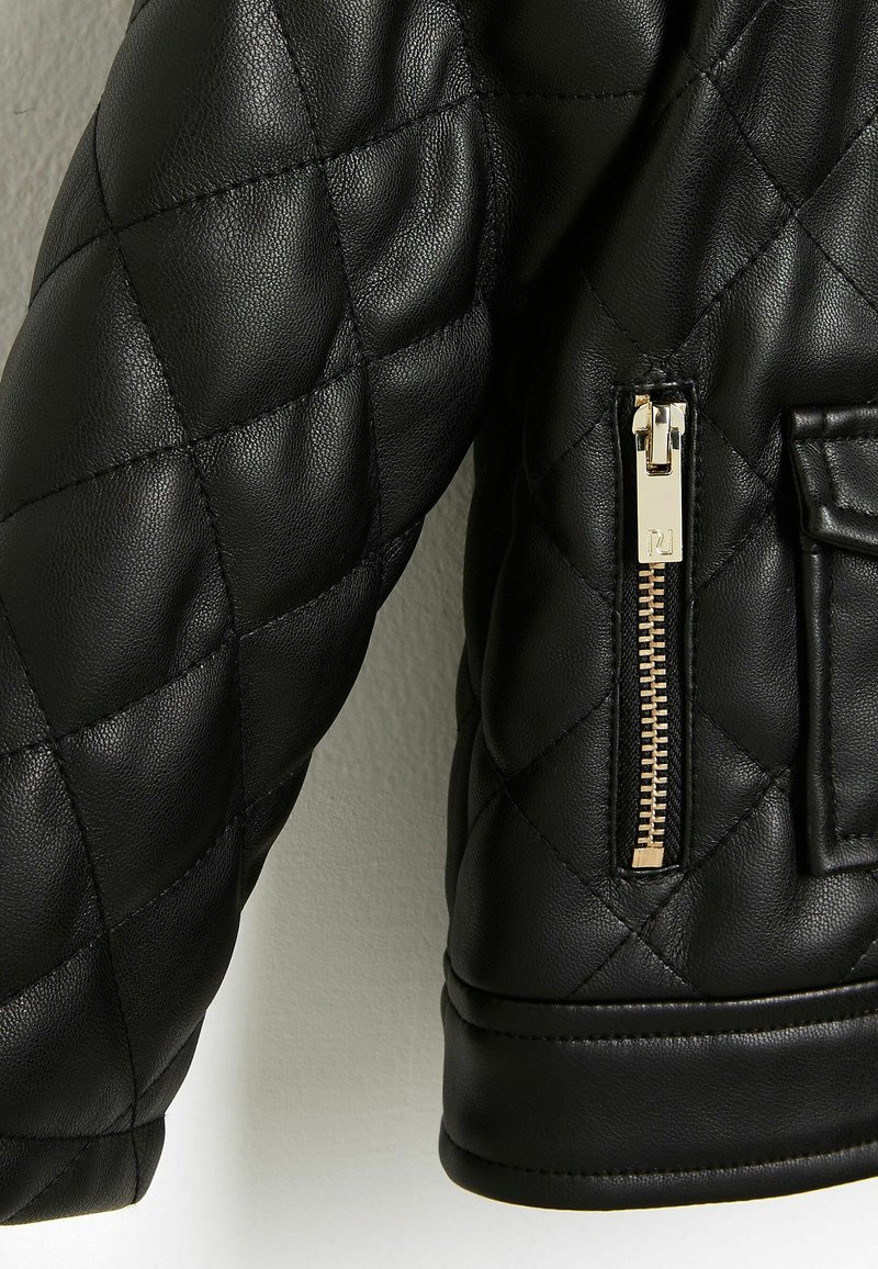 Kinder Jacken | River Island Kunstlederjacke black/schwarz - AS68868 Kinder Jacken | River Island Kunstlederjacke black/schwarz - AS68868