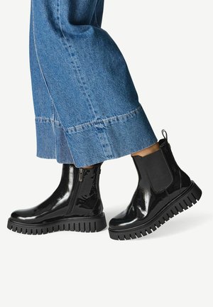 Bottines à plateau - black patent