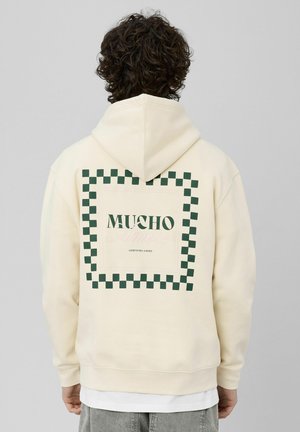 ANIMATION DEVANT/DOS - Sweat à capuche - blanc cassé