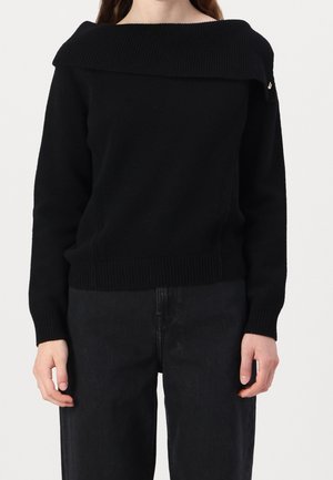 Strickpullover - black