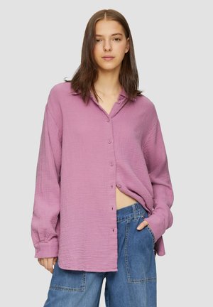 OVERSIZED MIT STRUKTUR - Overhemdblouse - lavendel