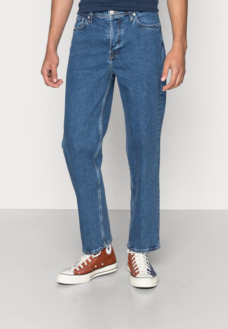 Herren Skinny Fit | Jack & Jones JJIEDDIE JJORIGINAL Jeans Straight Leg blue denim - DF57820 Herren Skinny Fit | Jack & Jones JJIEDDIE JJORIGINAL Jeans Straight Leg blue denim - DF57820