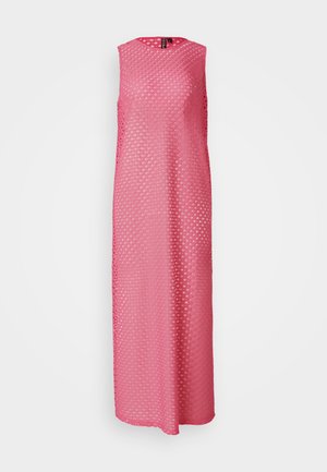 Pieces, PCMOCCA O NECK ANKLE DRESS - Vestito lungo - pink carnation