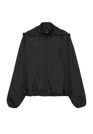 PULL&BEAR, LIGHTWEIGHT HOODED - JACKET - Veste légère - black