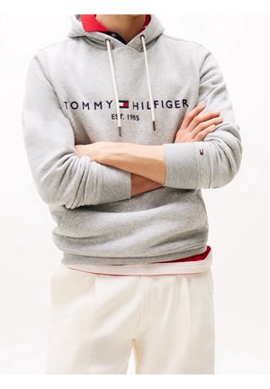 Kapuzenpullover - mottled light grey