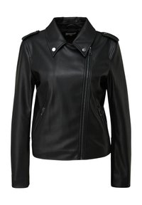 Veste en similicuir - schwarz