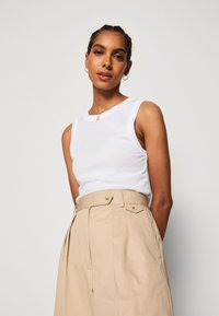 Marc O'Polo LONG ROUND NECK - Top - white