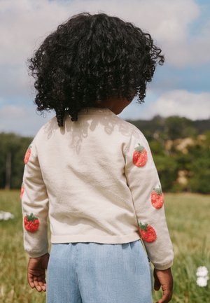 Next, REGULAR FIT  - Cardigan - ecru strawberry