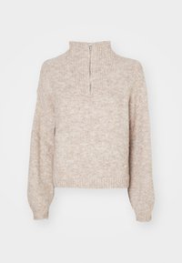 VMAWSOME ZIPPER BOO - Strikkegenser - moon rock melange