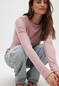 NA-KD ROUND NECK   - Ilgarankovis viršutinės dalies drabužis - mauve