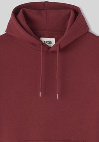 BZB UNI LOURD - Sweat à capuche - bordeaux