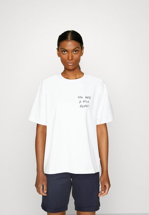 SHORT SLEEVE CREW NECK - Print T-shirt - white