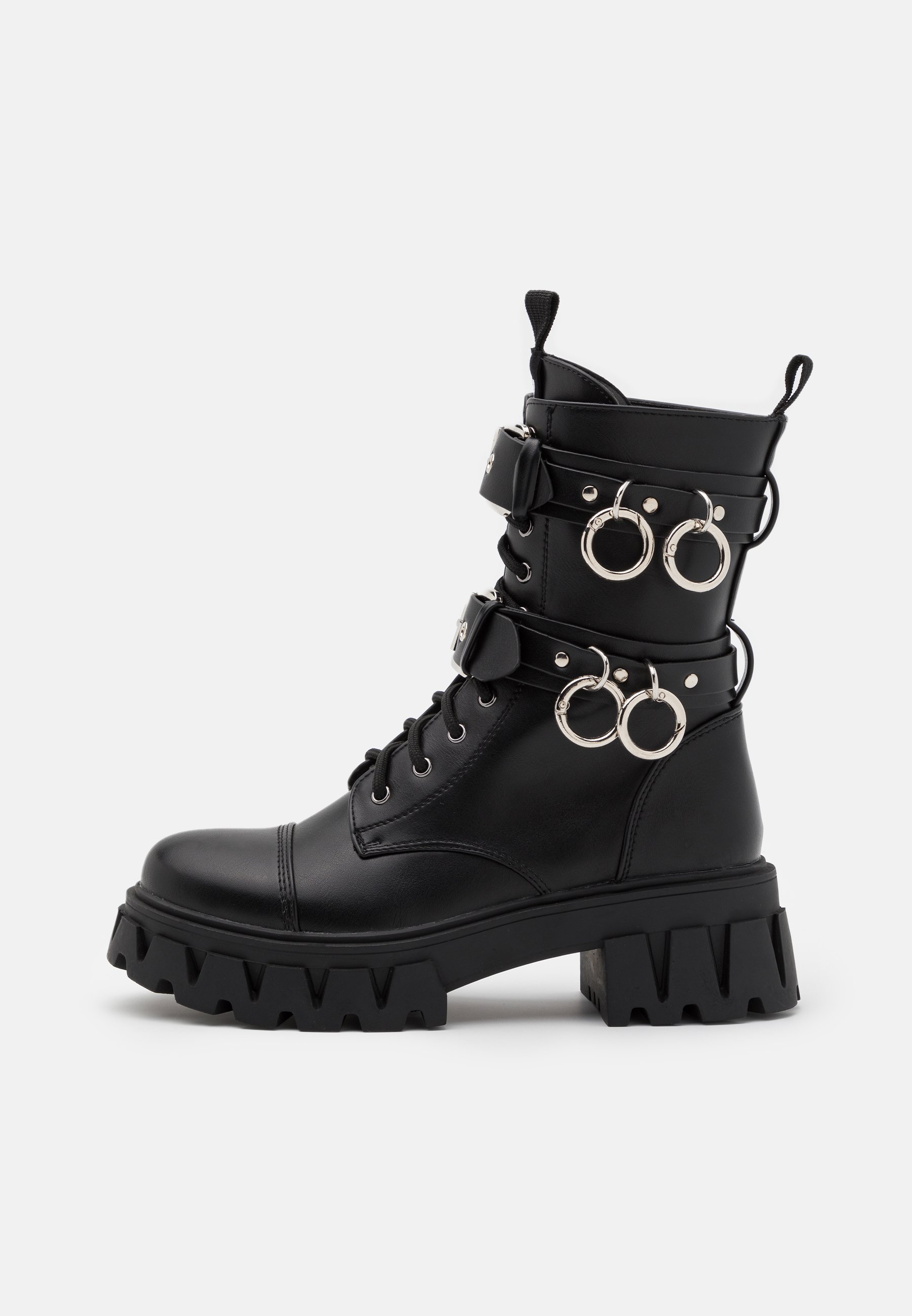 Koi Footwear VEGAN CERYX - Enkellaarsjes met plateauzool - black/Zwart -  Zalando.nl
