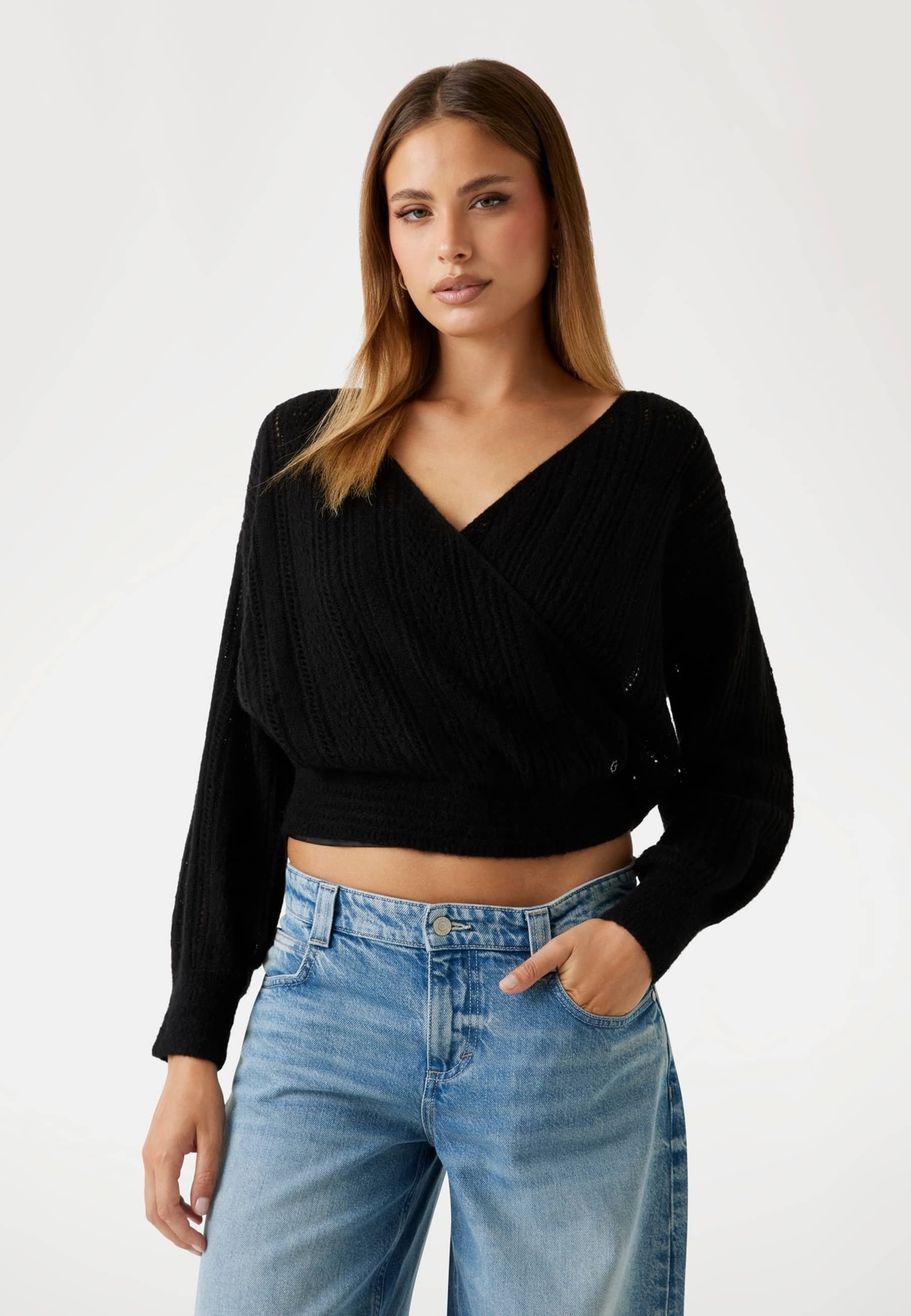 Guess Jersey de punto schwarz/negro