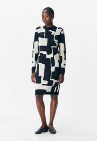 Object OBJRAY DRESS - Stickad klänning - black
