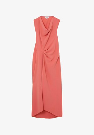 Reiss, REGULAR FIT - DOROTA DRAPE-DETAIL SLEEVELESS MIDI DRESS - Maxikjoler - coral pink