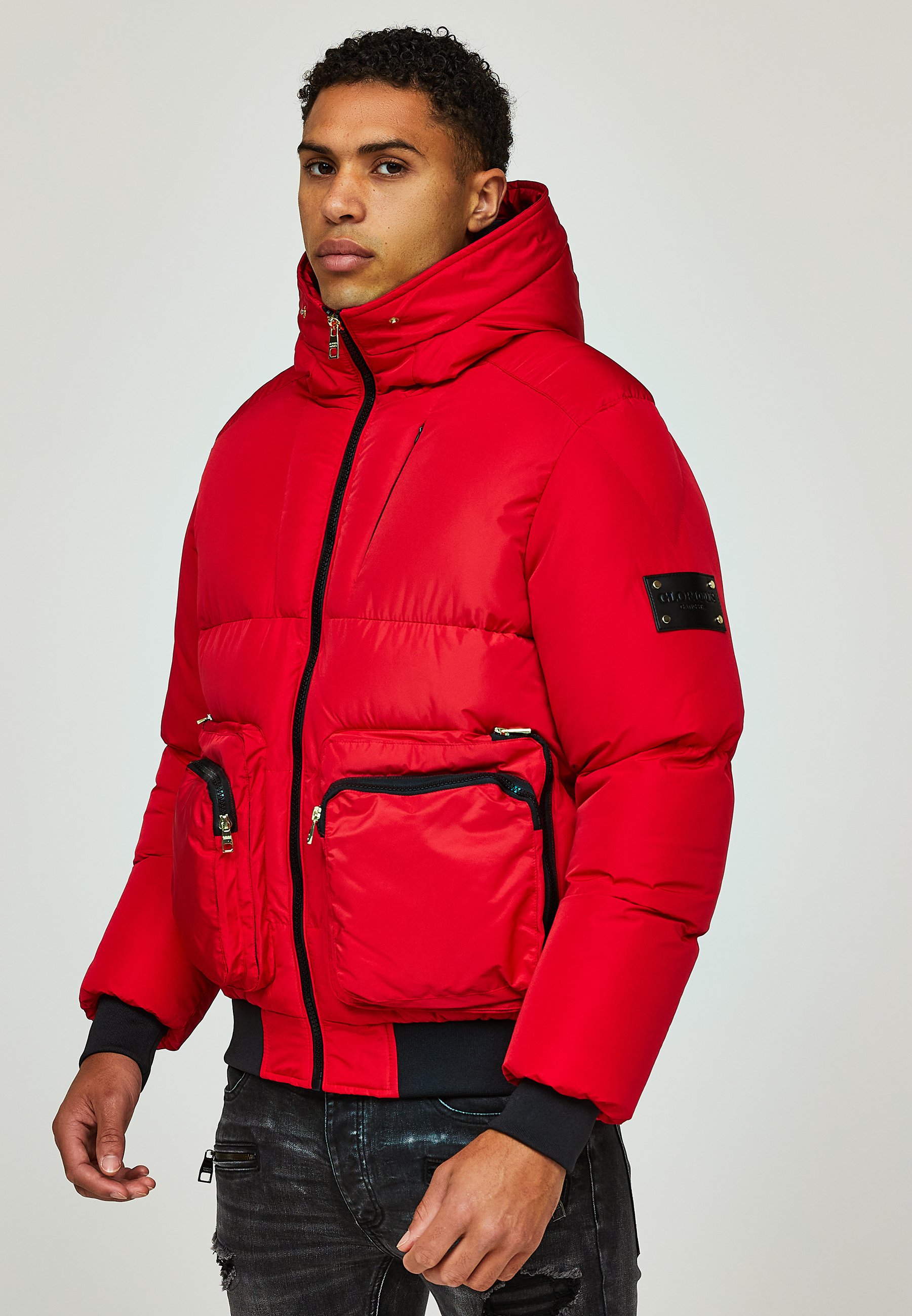 Glorious Gangsta ROMAREZ HOODED PUFFER - Winter jacket - red