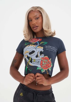 SKULL CLIMBING  - T-shirt med print - charcoal