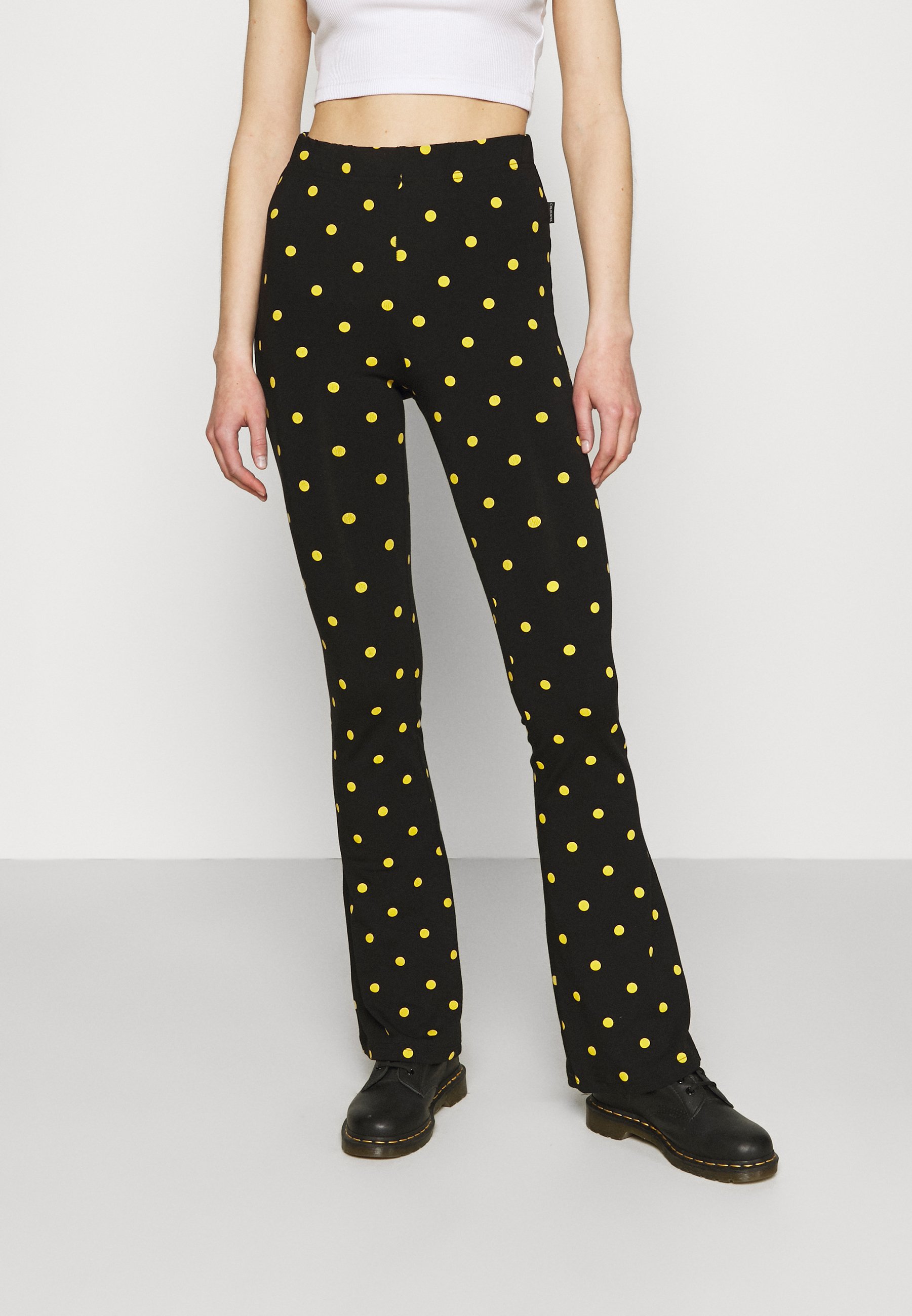 Colourful Rebel DOTS BASIC FLARE PANTS 