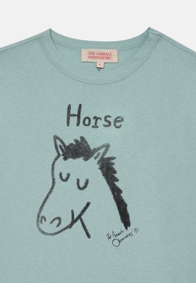 THE ANIMALS OBSERVATORY BIG ROOSTER UNISEX - Camiseta estampada - light blue grey