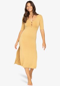TAKE TIME - MIDI - Jumper dress - sand