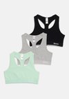 SOLID 3 PACK - Bustier - mint/black/grey