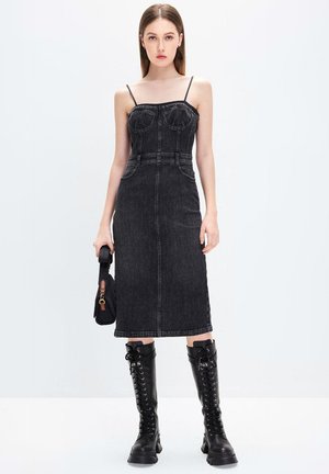 Denim dress - grey