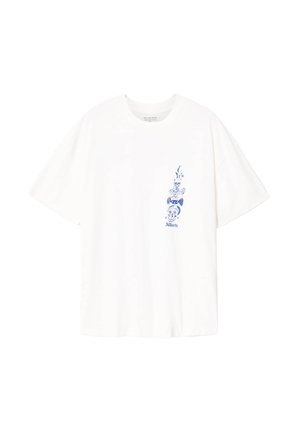 AllSaints, IGNIS SS CREW . - T-shirt imprimé - chalk white