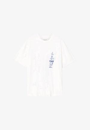 AllSaints, IGNIS SS CREW . - T-shirt imprimé - chalk white