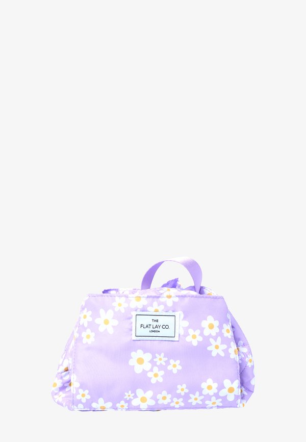 THE FLAT LAY CO. OPEN FLAT MAKEUP BAG - Kosmetiktasche - lilac daisy