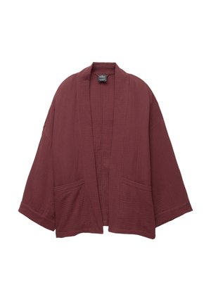 PULL&BEAR FLOWING KIMONO - Summer jacket - bordeaux