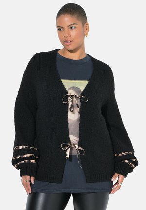 SHAPE LEO SCHLEIFEN - Cardigan - black