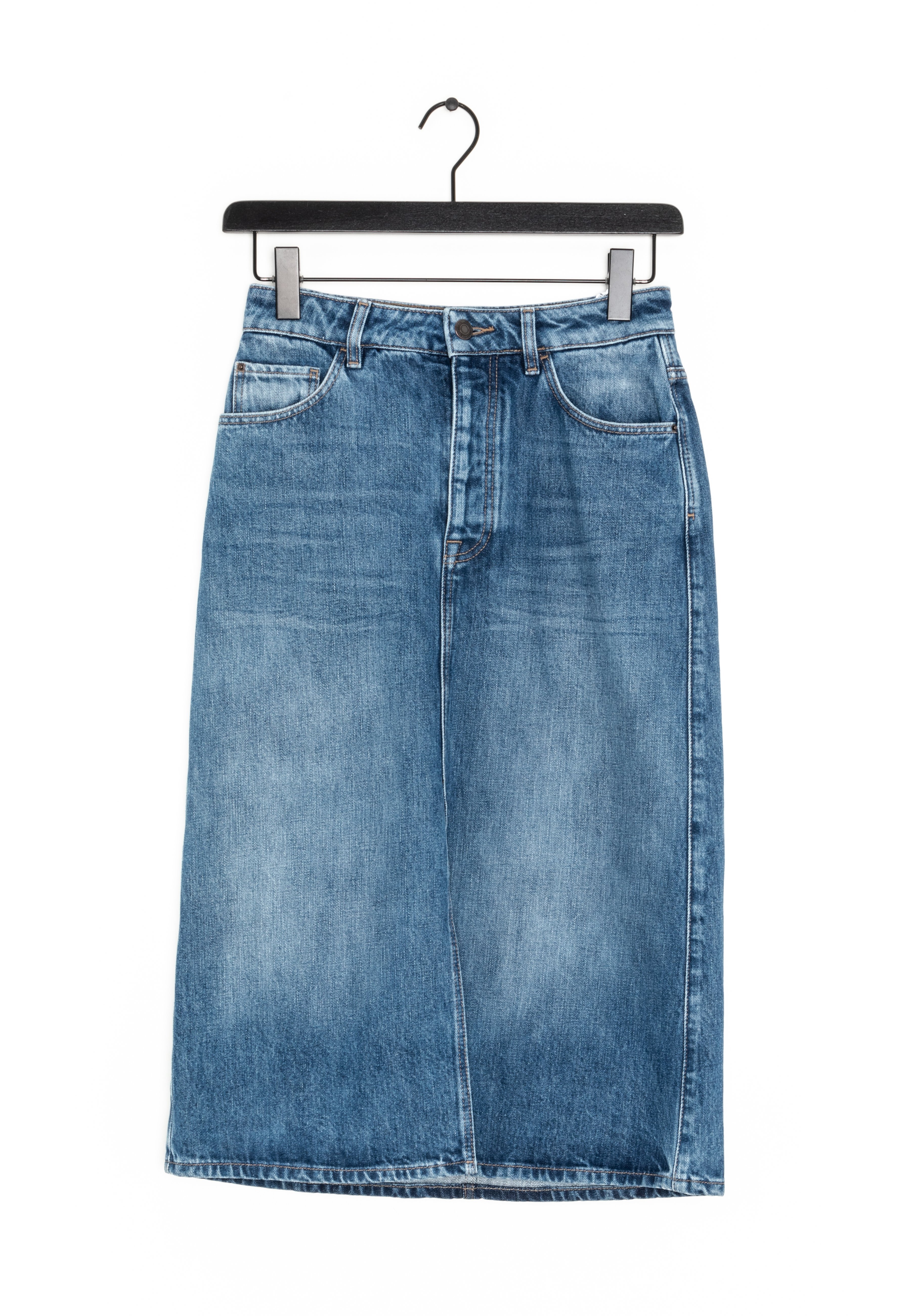 【Massimo Dutti】Textured denim mini skirt Massimo Dutti Denim Wrap Skirt In Hellblau | ModeSens
