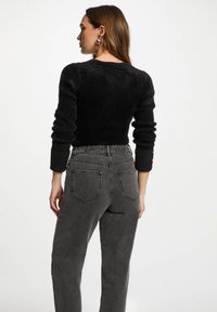 Morgan LONG-SLEEVED WITH FLUFFY - Maglione - noir