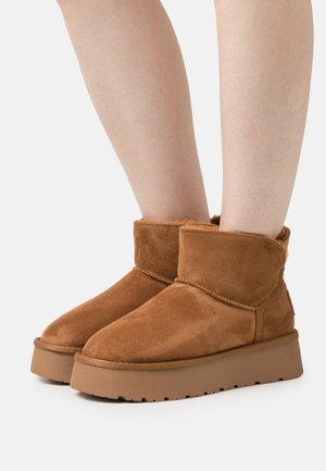 Ankle boots - camel