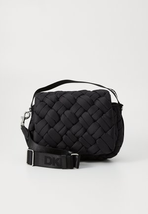 NADIA FLAP SHOULDER BAG - Borsa a mano - black/silver-coloured
